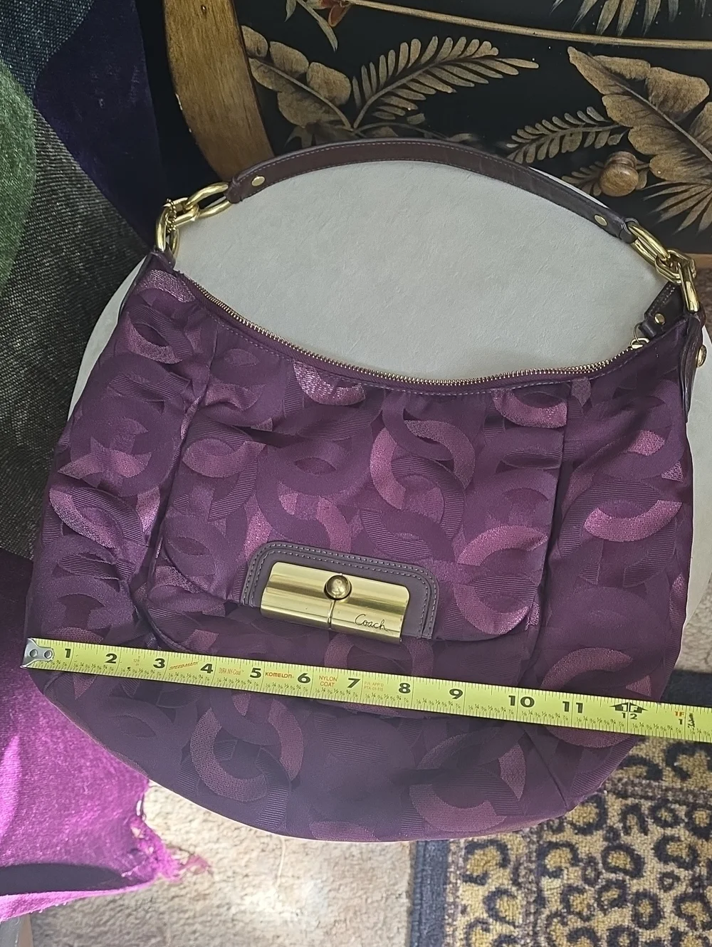 Coach Kristin Op Art Hobo Bag